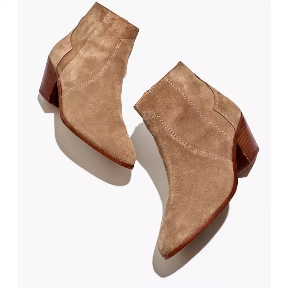 ❌Sold❌Madewell The Western Boot in Suede size 6 - Picture 2 of 13